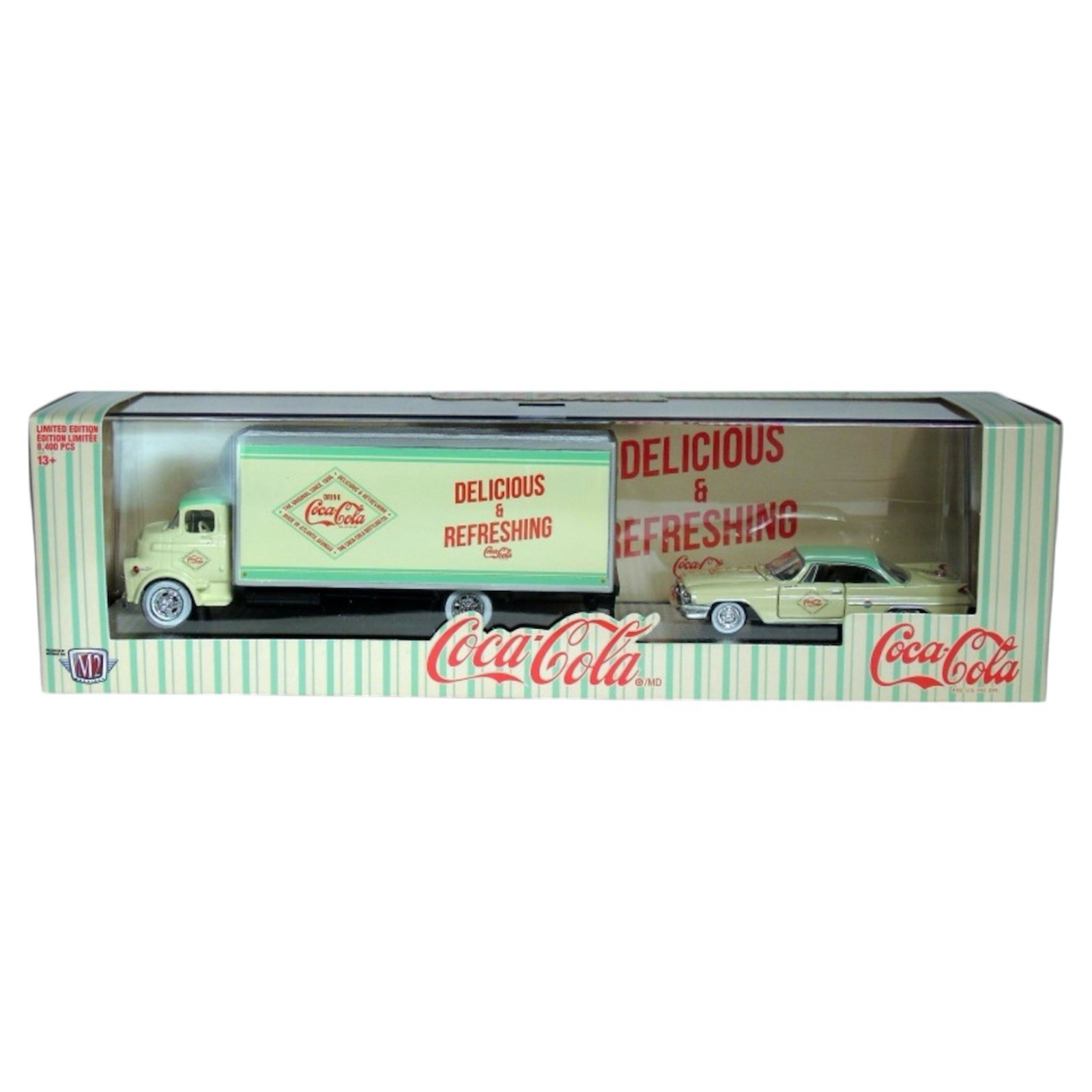 M2 Machines Haulers TW20 2022 Coca-Cola ​1958 Dodge COE & 1960 Chrysler 300F NEW