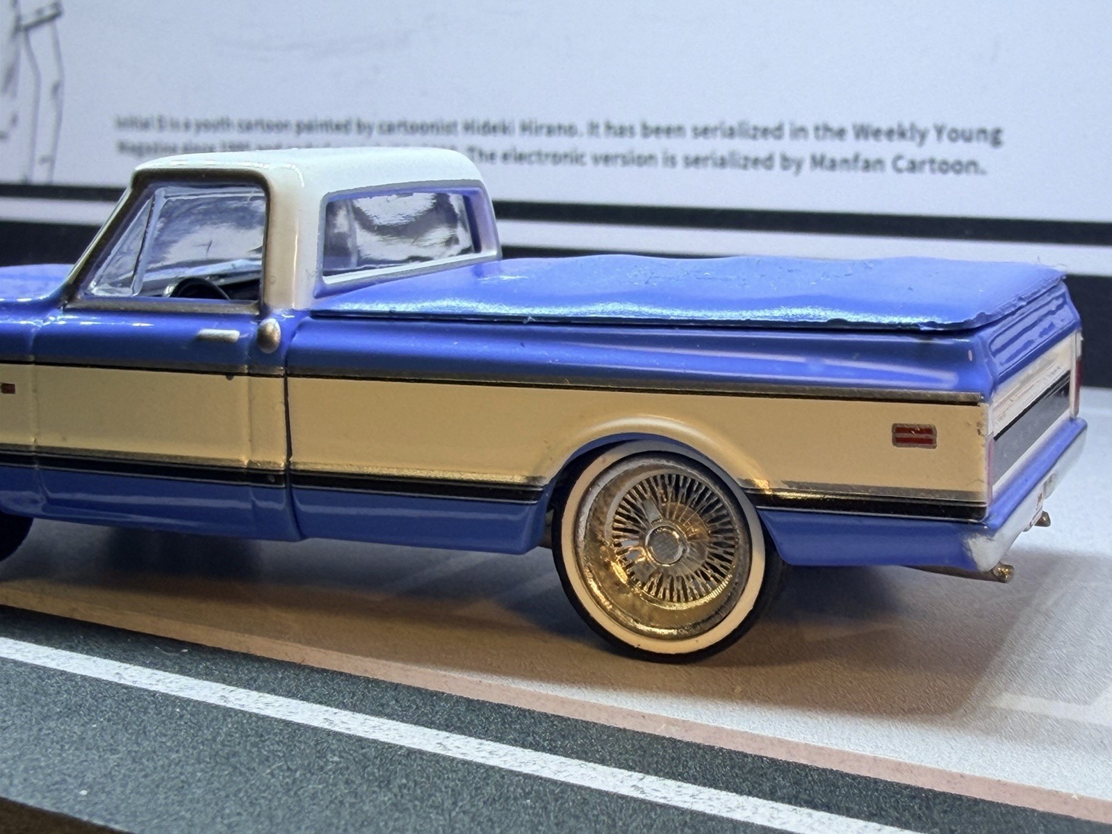 1971 CHEVROLET C-10 SUPER CHEYENNE PICKUP 2024 GREENLIGHT loose on 3D wheels