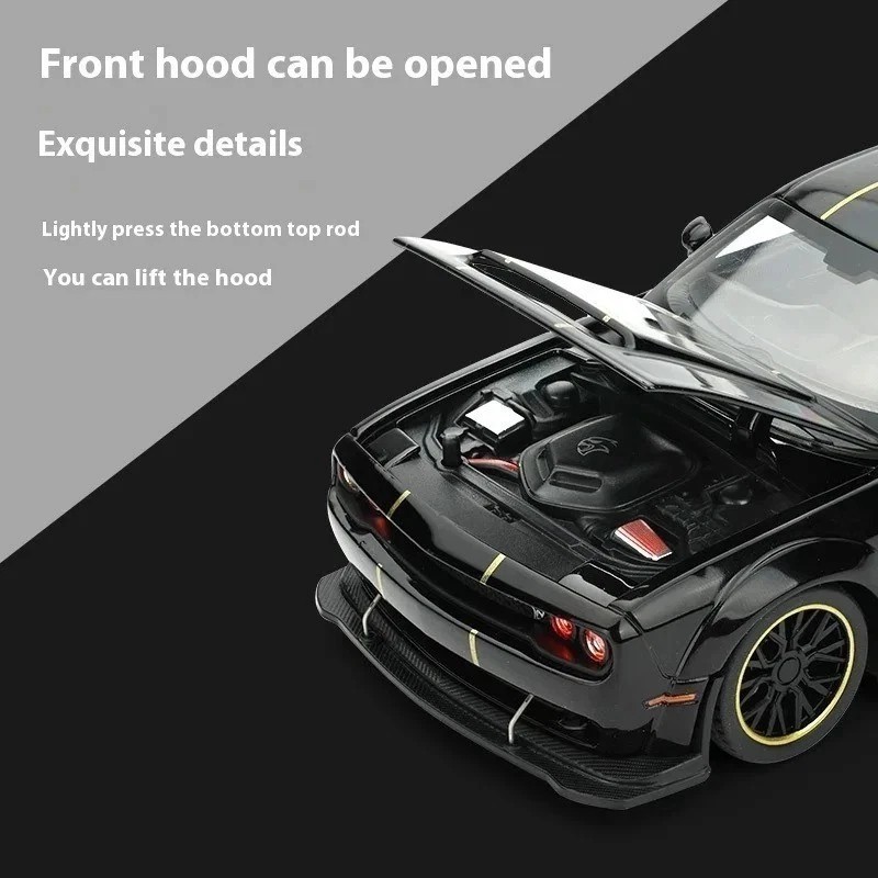 1:32 Ddg SRT Hellcat Redeye Diecast Car Alloy Model – Sound Light Toy Gift