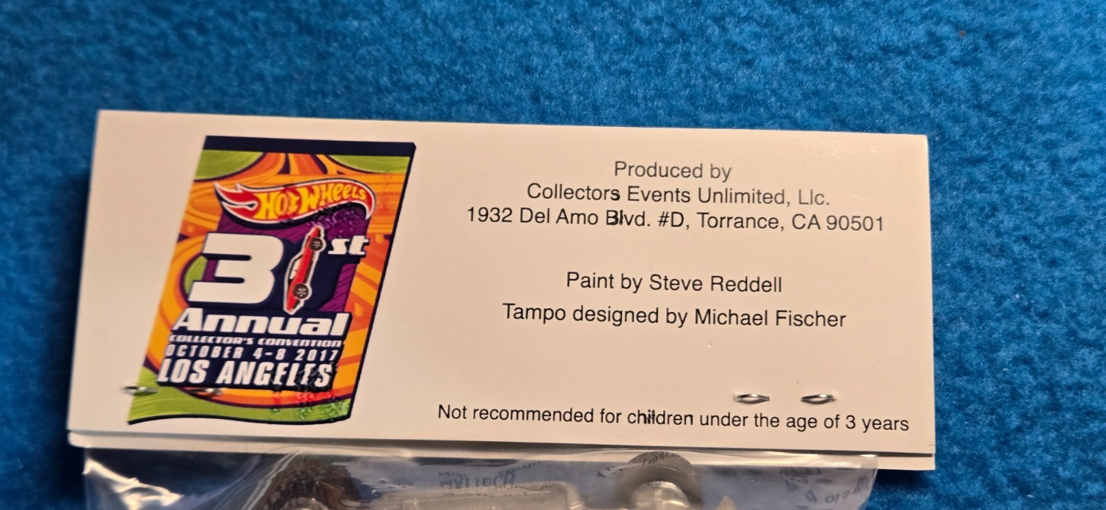HOT WHEELS 31ST COLLECTORS CONVETION LOS ANGELES ALTON TAKEYASU 3 WINDOW 34 FORD