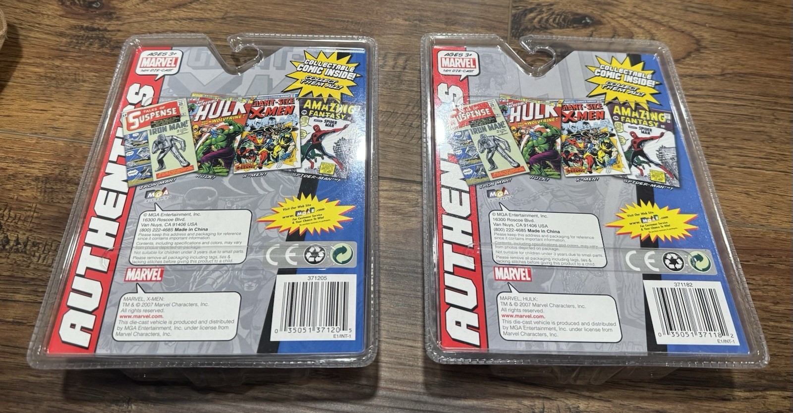 Marvel Authentics 1:64 Die Cast Cars The Hulk x men lot