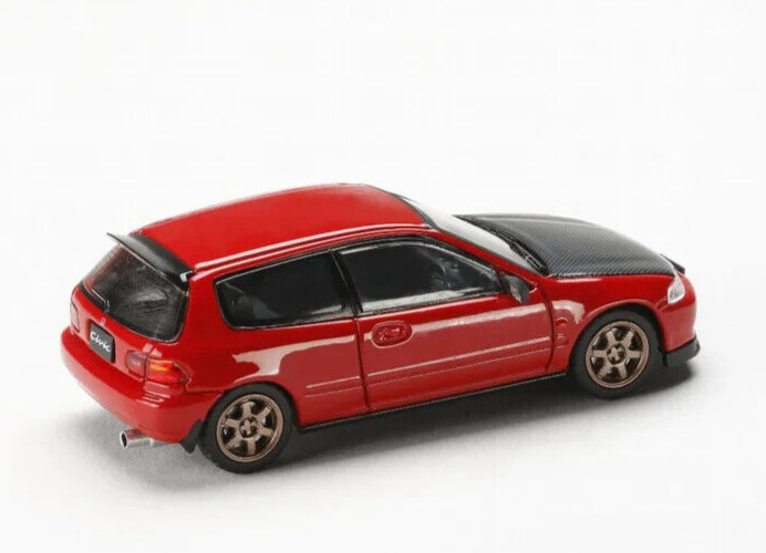 1/64 HJ JDM Honda CIVIC EG6 SIR-II Diecast Model Car -WHITE-
