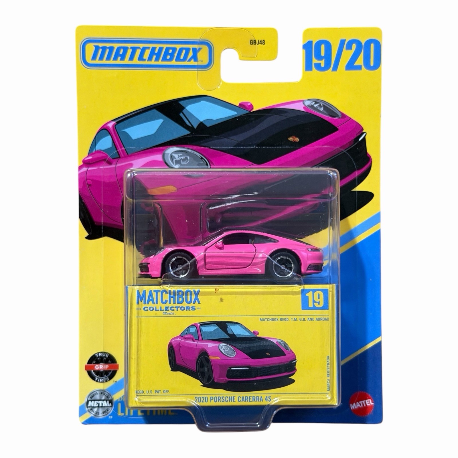 2025 Matchbox Collectors 20 Porsche Carrera 4S Pink And Carbon Fiber Black 19/20
