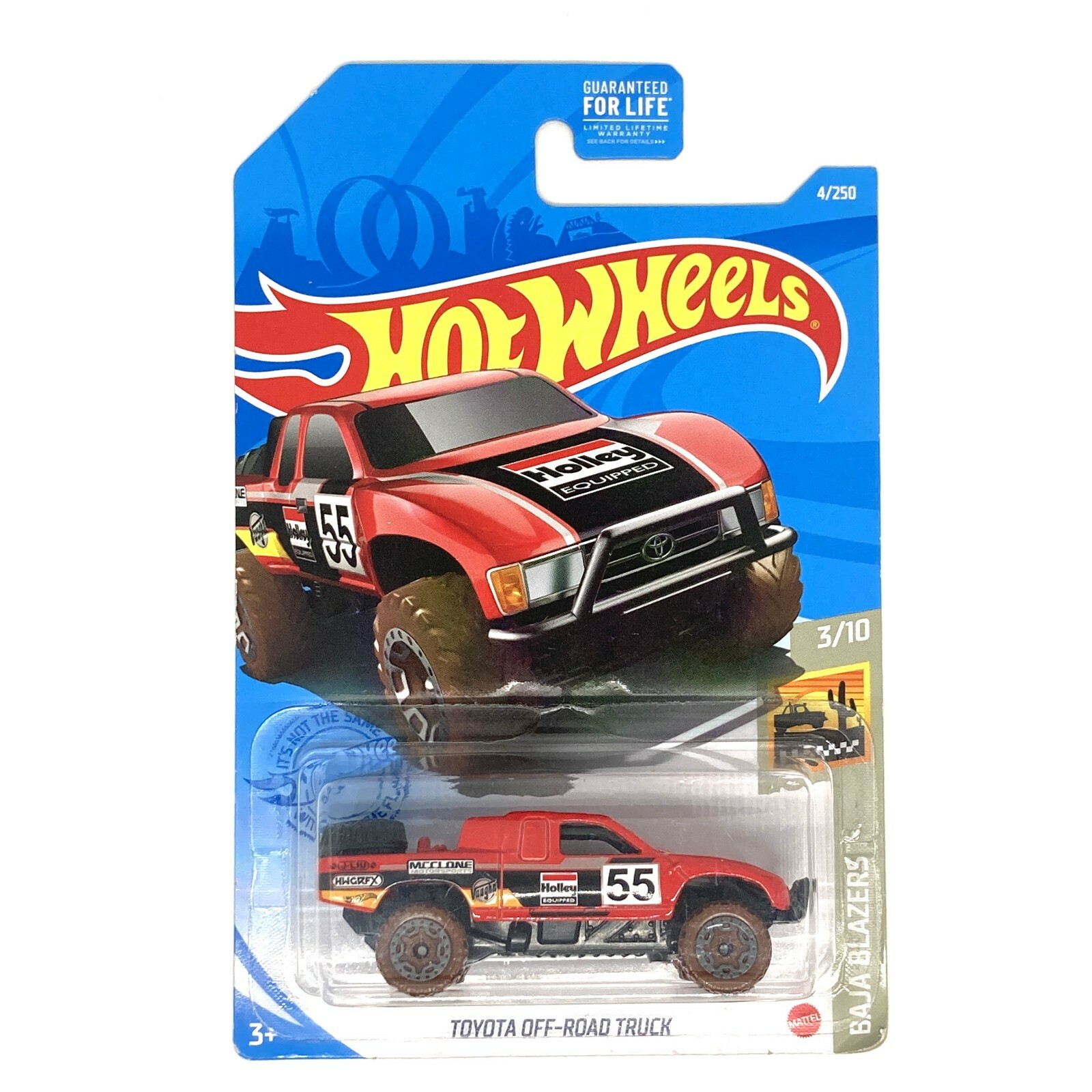 Hot Wheels RED 2015 Toyota Off Road Race Truck #4/250 Baja Blazers #3/10 MATTEL