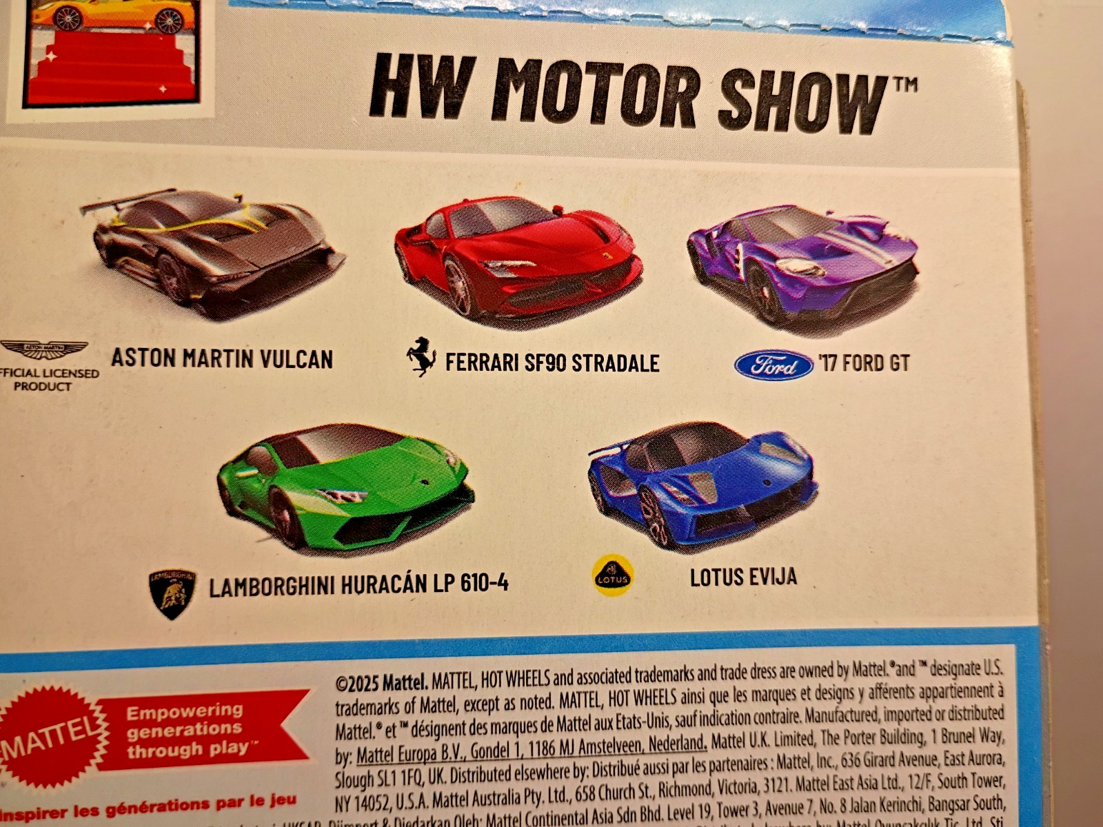 HOT WHEELS 5 PACK HW MOTOR SHOW DIECAST 1:64 SCALE ASSORTED CARS MUST SEE! NEW