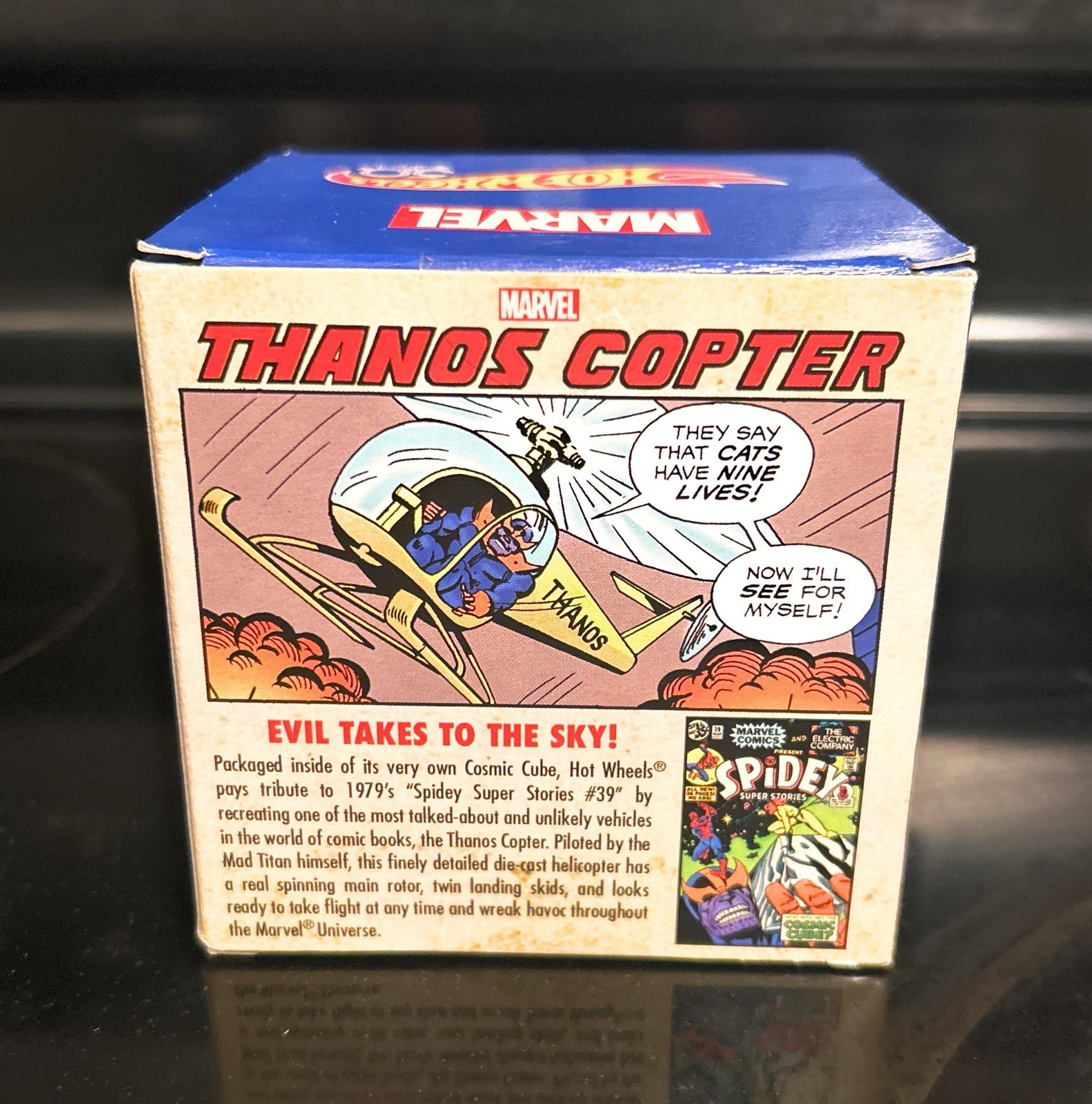 Rare New 2018 SDCC Thanos Copter Hot Wheels Cosmic Cube Marvel Factory Sealed