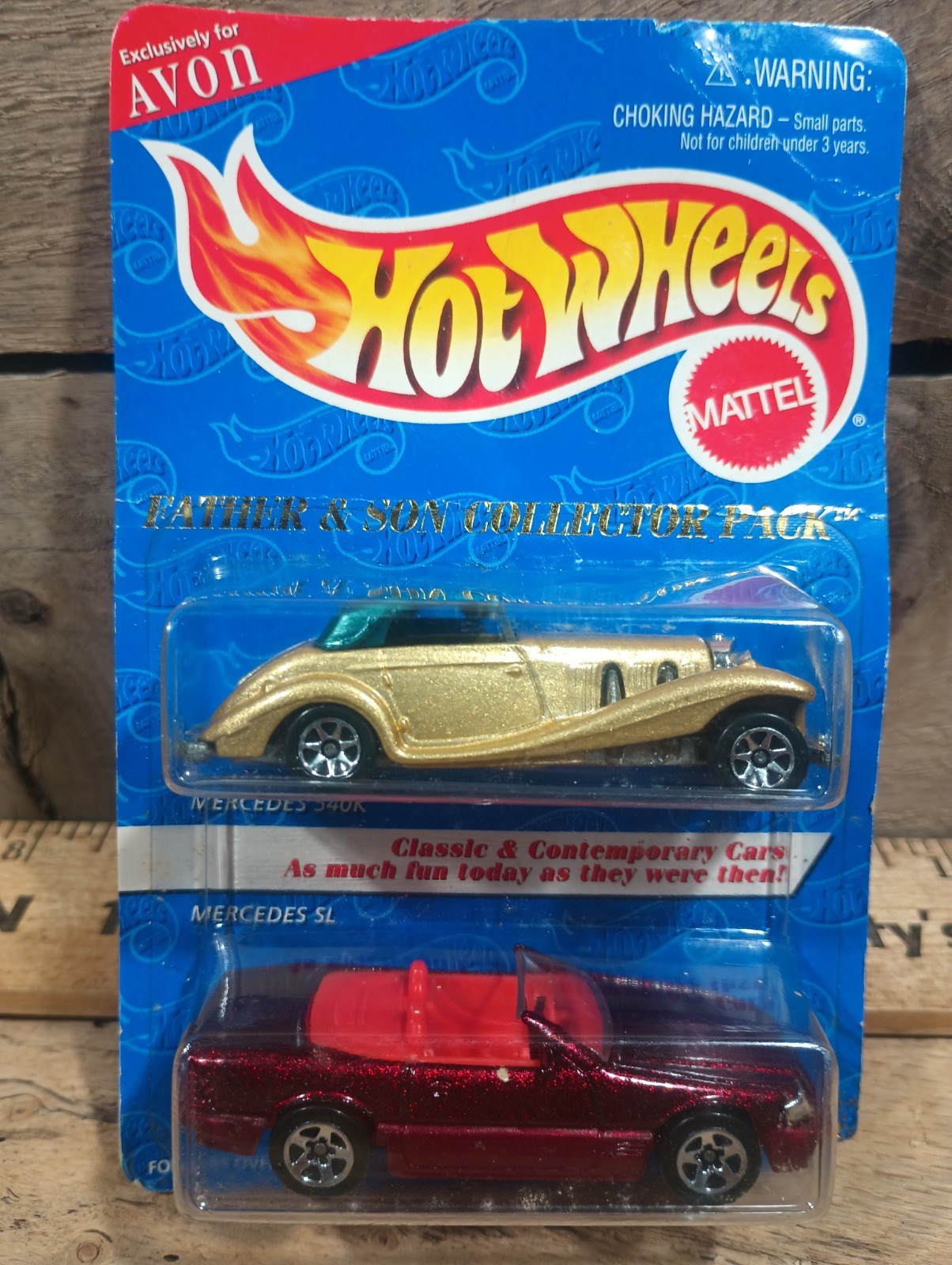 1995 Hot Wheels Exclusive Father & Son Collector Pack Mercedes 540K And SL
