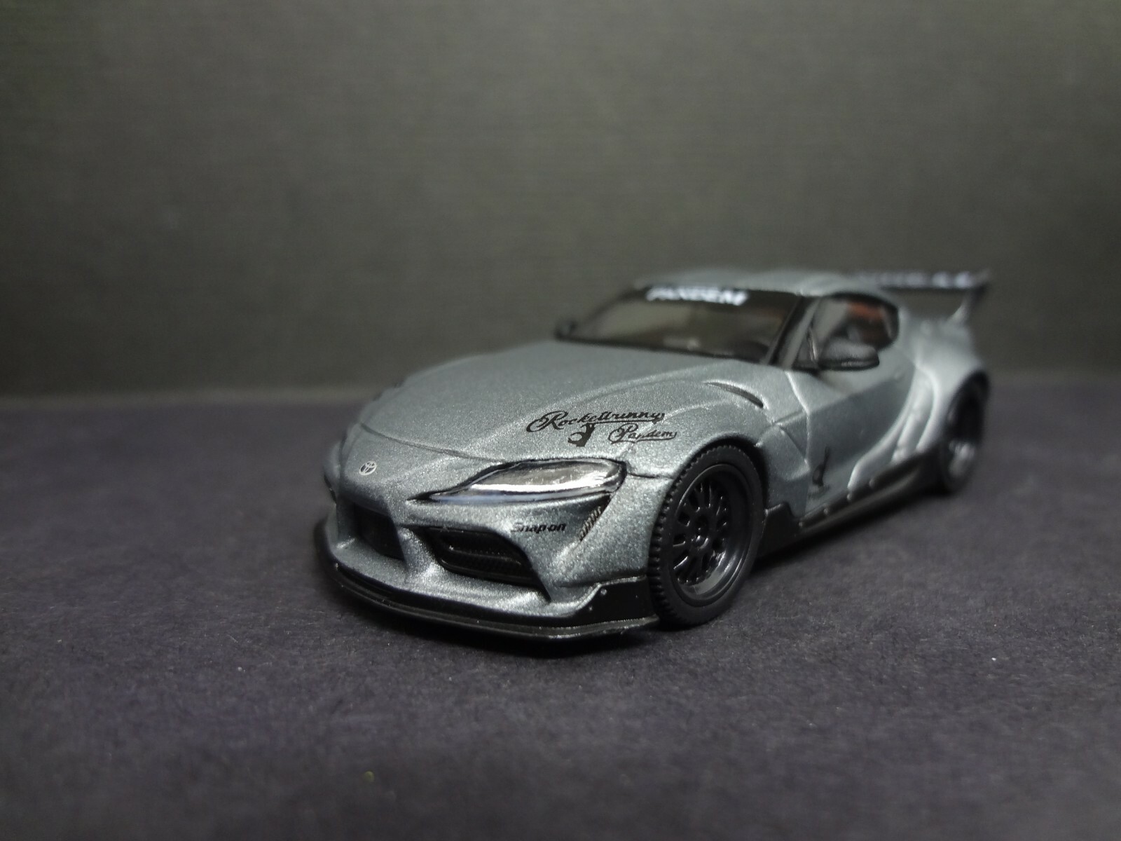 Mini GT Pandem Toyota GR SUPRA V1.0 matte grey 1:64 loose with box