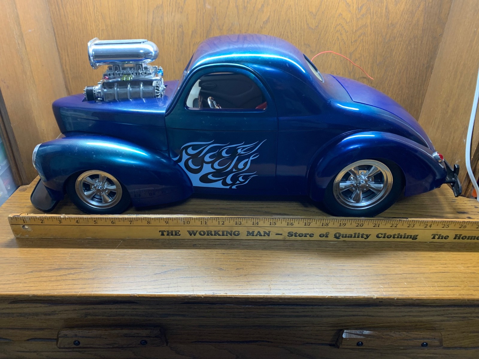 1941 Willys Coupe 1/6 R/C Fast Lane Eztec Scientific Toys (New Battery) Blue