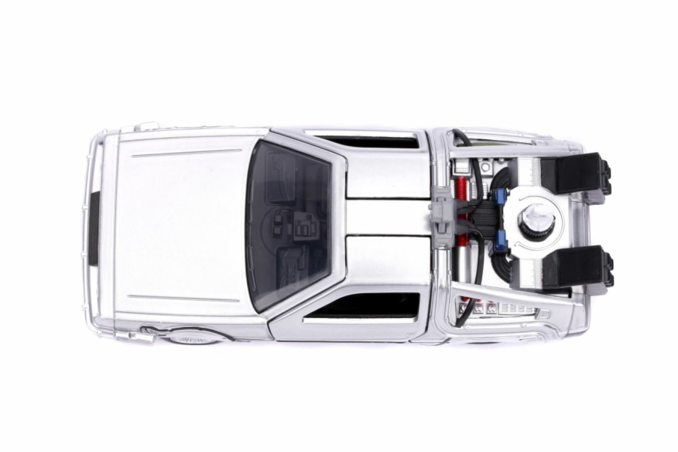 Back to the Future 2, DeLorean DMC Time Machine, Diecast Model Car, 5.25”, 1:32