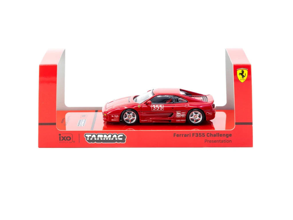 TARMAC WORKS 1/64 RED – FERRARI F355 CHALLENGE PRESENTATION – HOBBY64