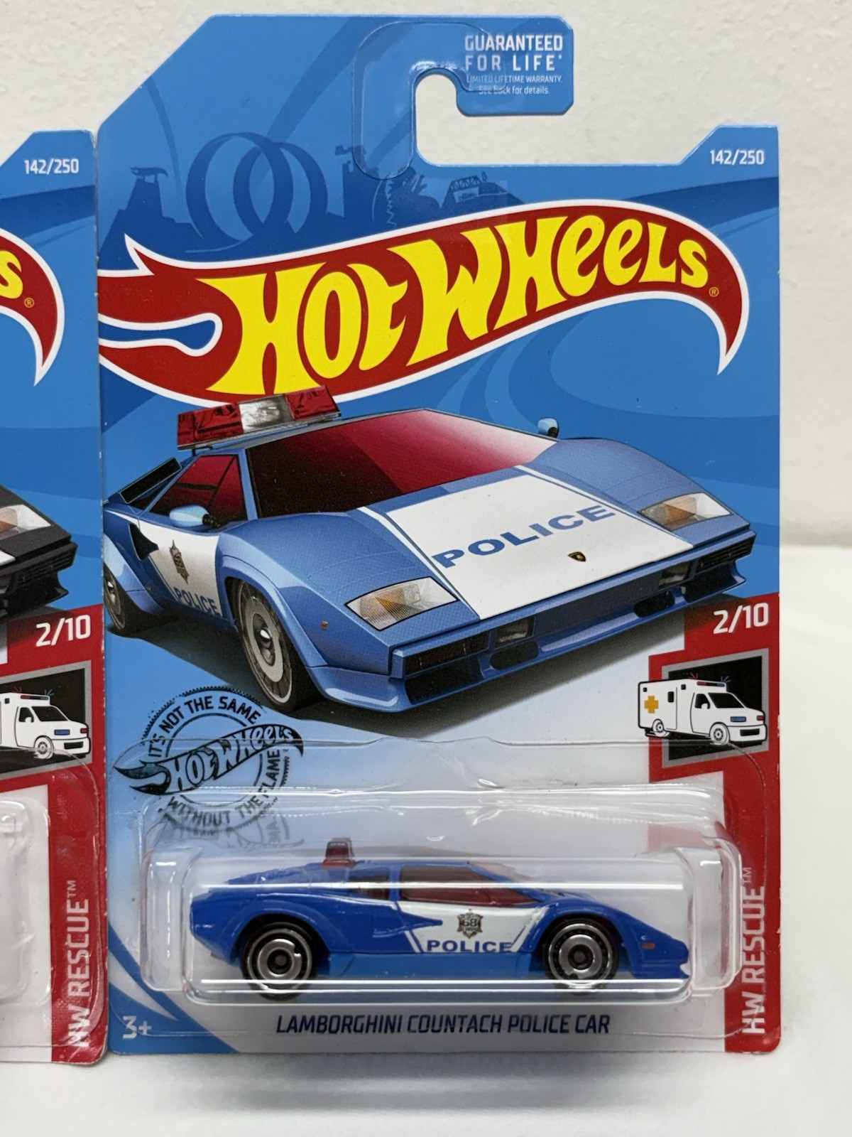 Hot Wheels Police ~ Lamborghini Countach ~ Includes 2 Variations ~ Black & Blue