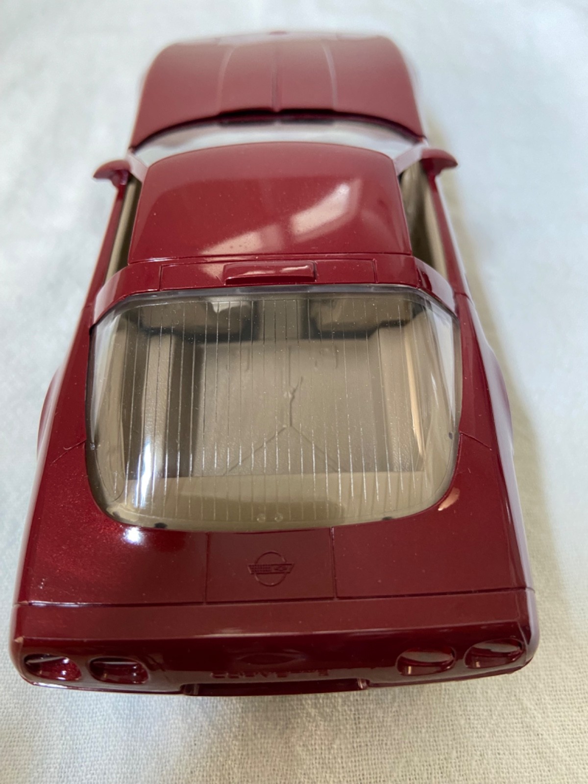 AMT Ertl 1991 Chevrolet Corvette ZR-1 Promo metallic red w/tan & black interior