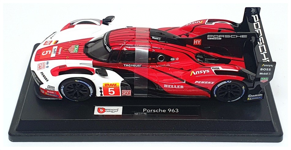 Burago 1/24 Scale 18-28022 – Porsche 963 FIA WEC Championship #5 Penske