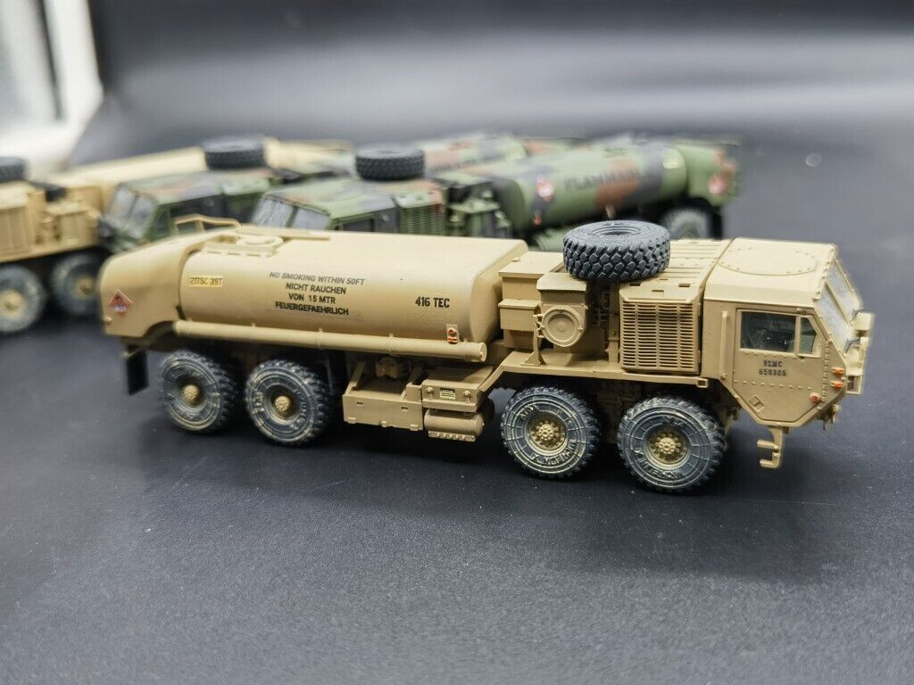 U.S. Army HEMTT M978 A4 Tanker NATO Tricolor Desert Color 1/72 Model Finished