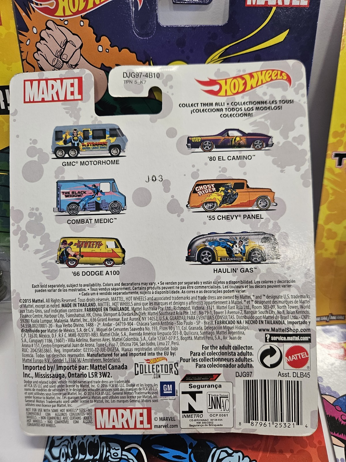 (6ct) Hot Wheels *** MARVEL COMICS *** Set !!!