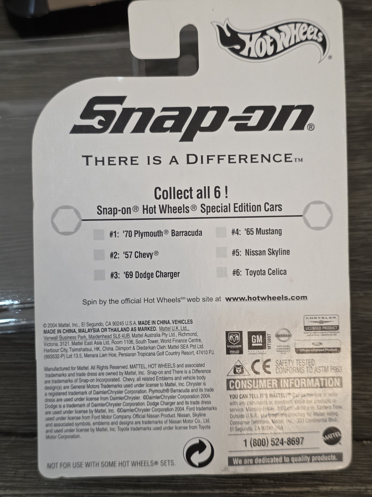 2004 Hot Wheels Snap-On Nissan Skyline (5/6) Special Edition Rare HTF w/protecto