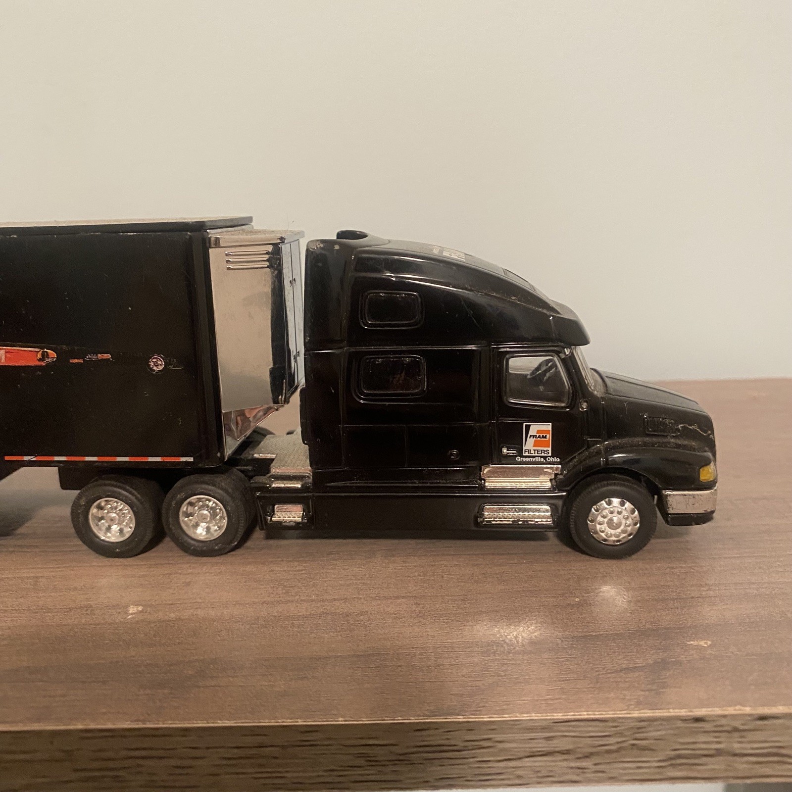 TFD Rhonda Hartman Smith FRAM Semi Freightliner Tractor Trailer Diecast Orange