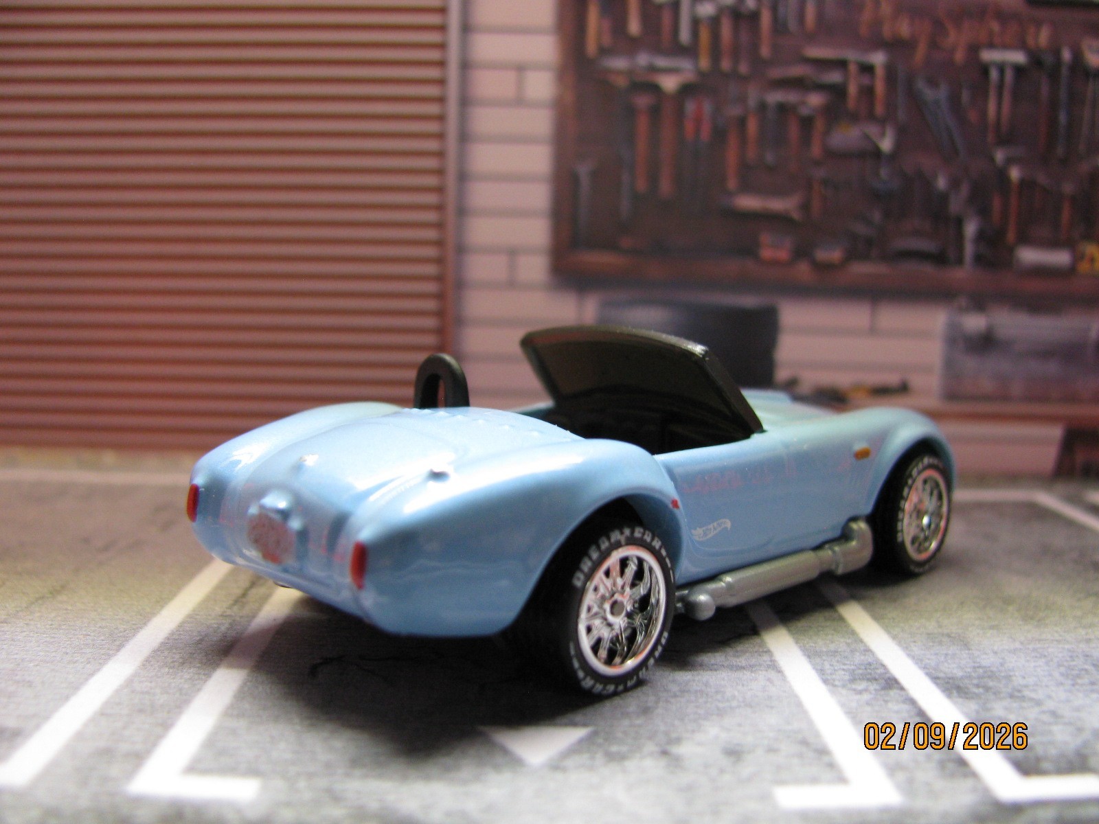 2026 Hot Wheels Shelby Cobra 427 S/C Light Blue w/Real Riders Wheel Swap