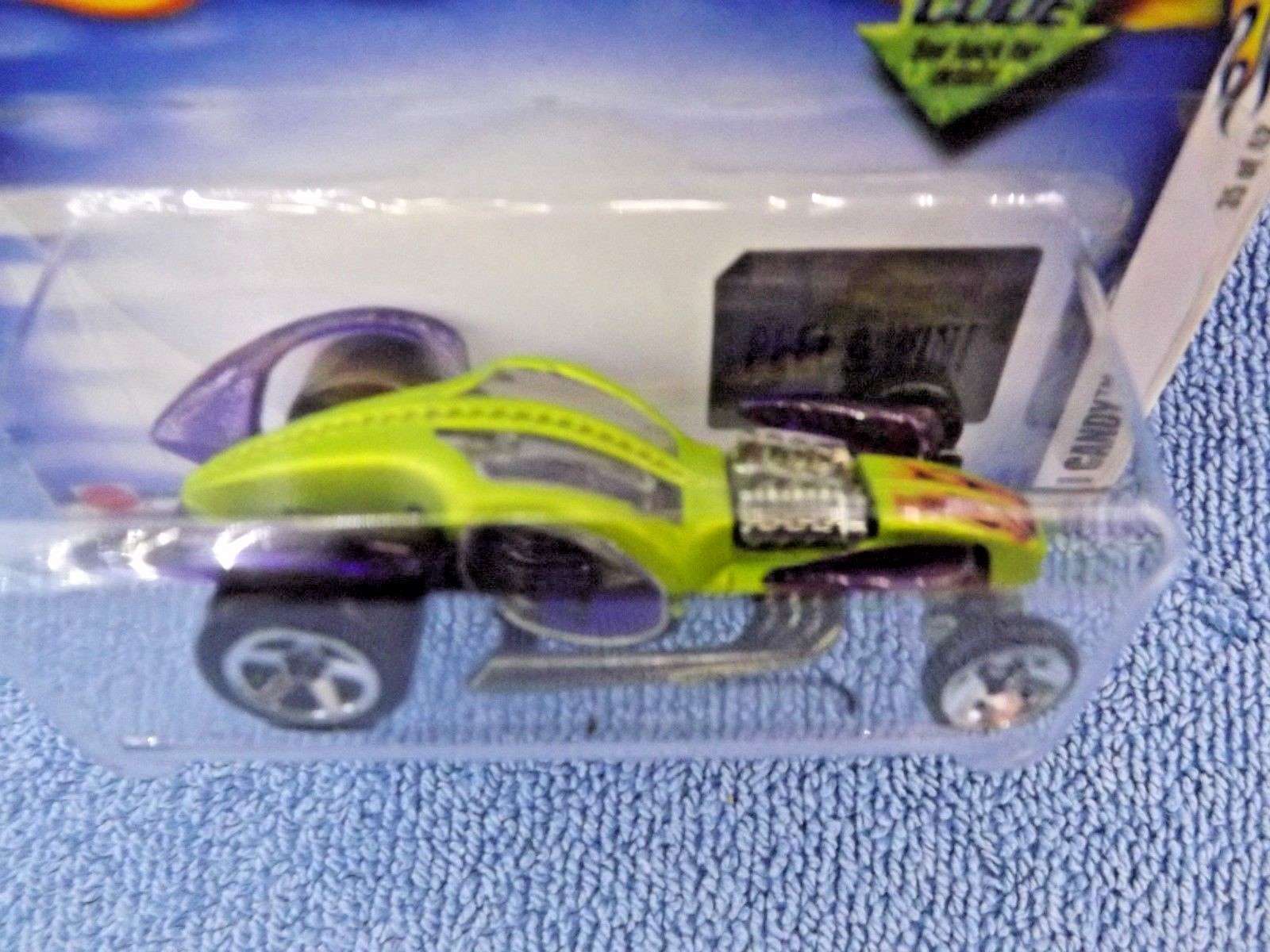 2002 Hot Wheels #47 1st Edition I CANDY Lime w/5 Sp Wheels Clear Window Variant