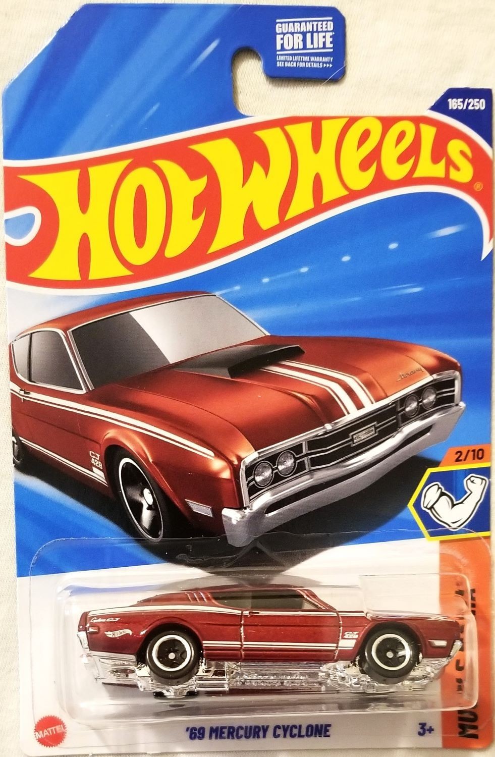 Hot Wheels – 2025 Muscle Mania 2/10 ’69 Mercury Cyclone 165/250 (BBHYY61)