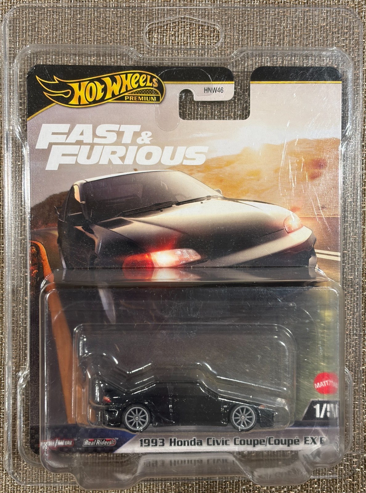 2025 Hot Wheels Fast & Furious , 1993 Honda Civic Coupe EX EJ1 , Free Shipping !