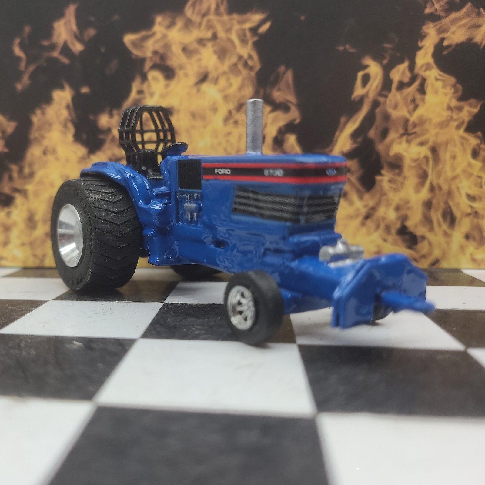 Custom Built FORD 8730 1:64 TRACTOR Pro Stock PULLER HOT ROD PULLING pull ERTL