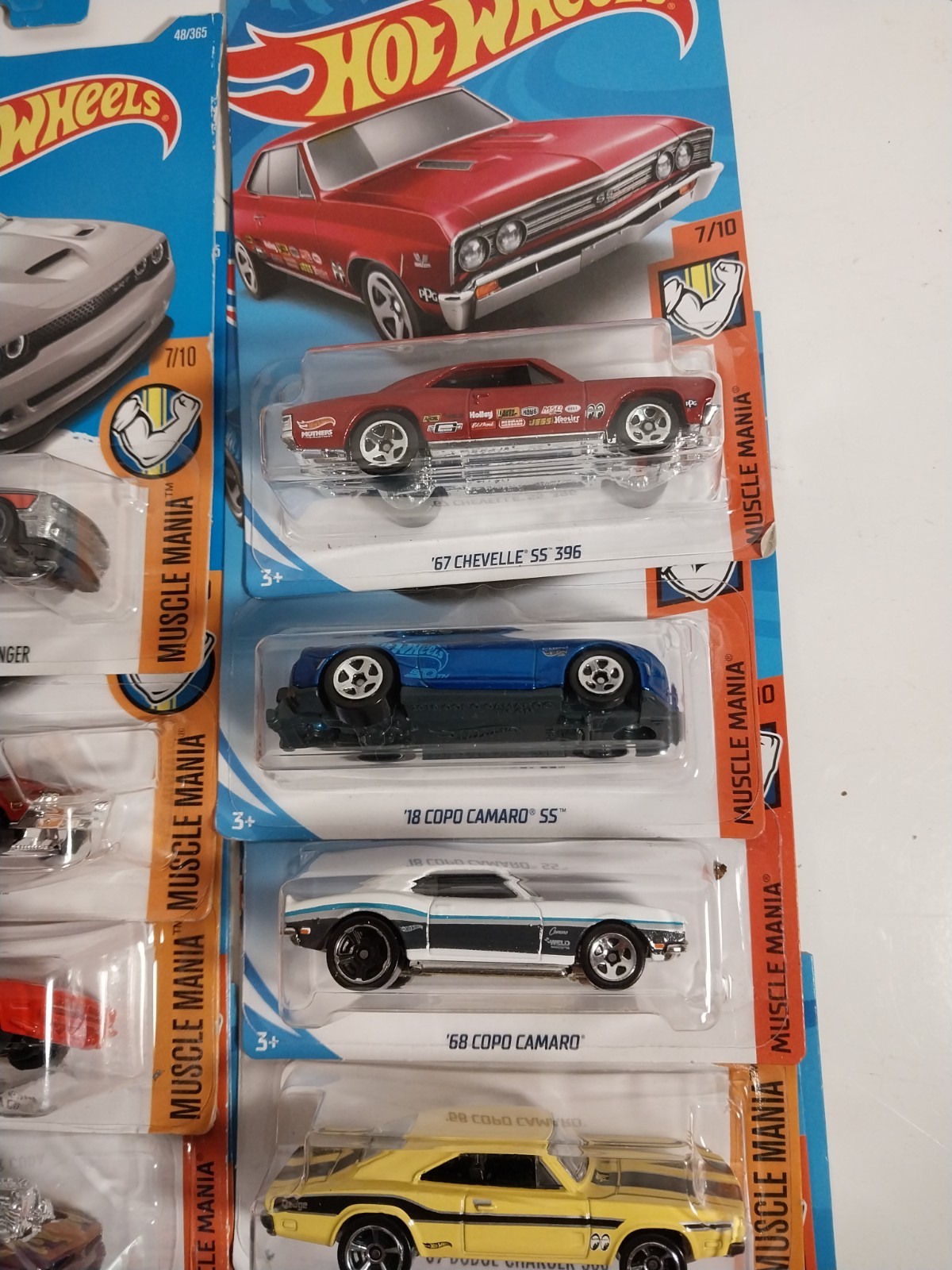 Lot of 18 Hot Wheels Muscle Mania Cars NIB ’15 Challenger, Camaro, etc