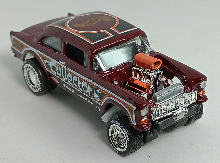 Custom, Hot Wheels ’55 CHEVY BEL AIR GASSER, “Dressed up “Collector”