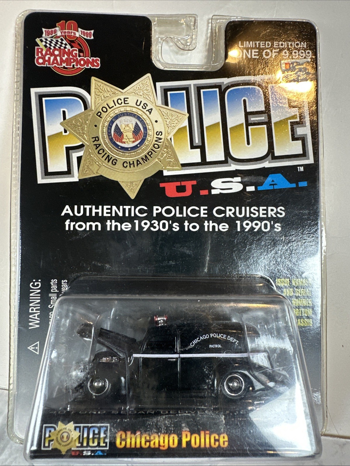 Racing Champions 1999 Police USA 1940 Ford Delivery Chicago Police NEW