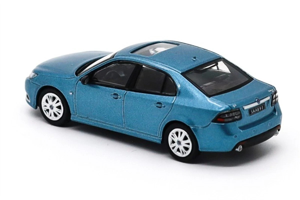 2008 SAAB 9-3 AERO SEDAN BLUE 1/64 SCALE DIECAST CAR MODEL BY GCD ENCHERY