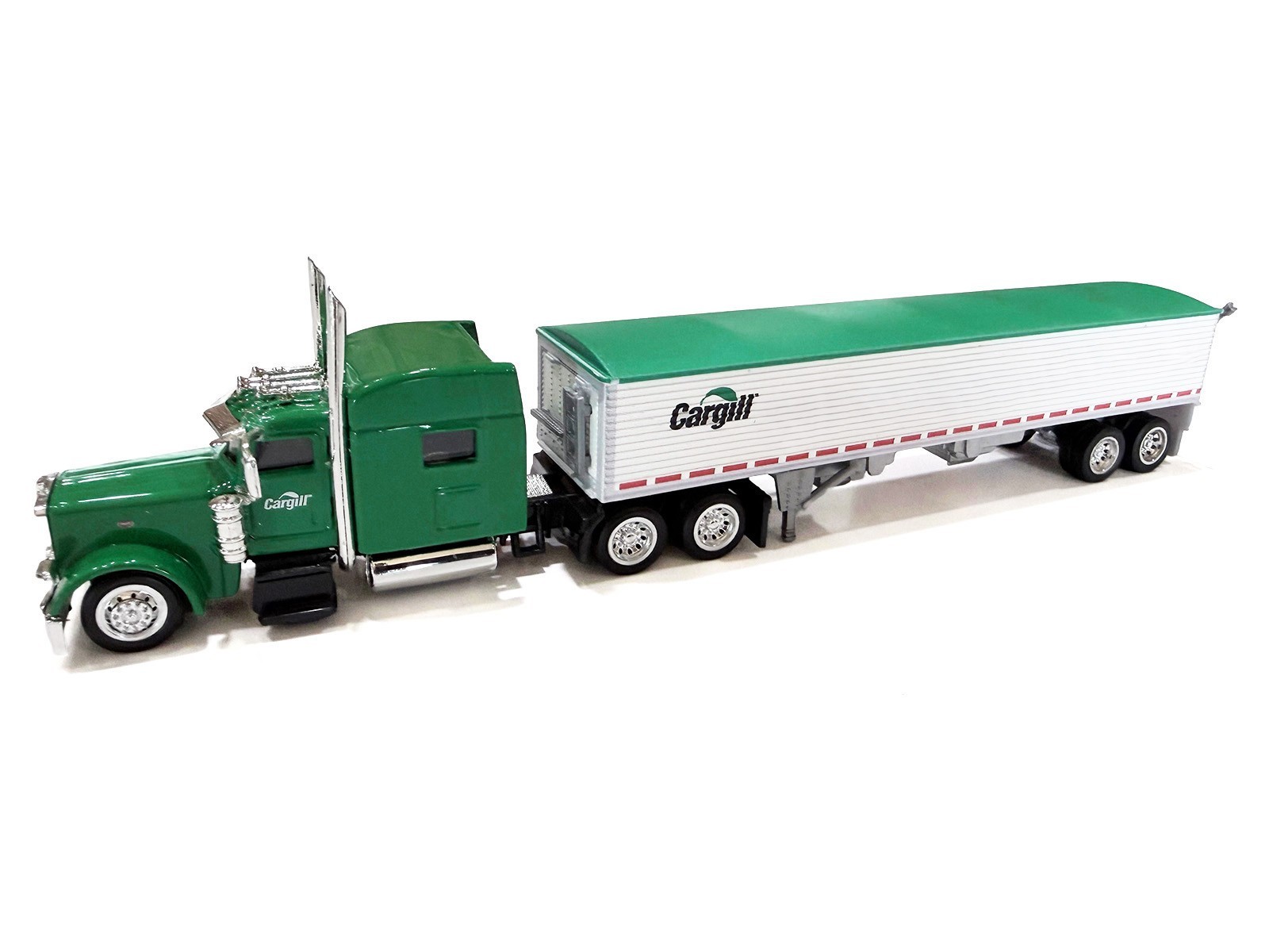 PETERBILT 389 TRUCK W/GRAIN TRAILER CARGILL GREEN 1/87 HO LOGISTICS HL-38911-465
