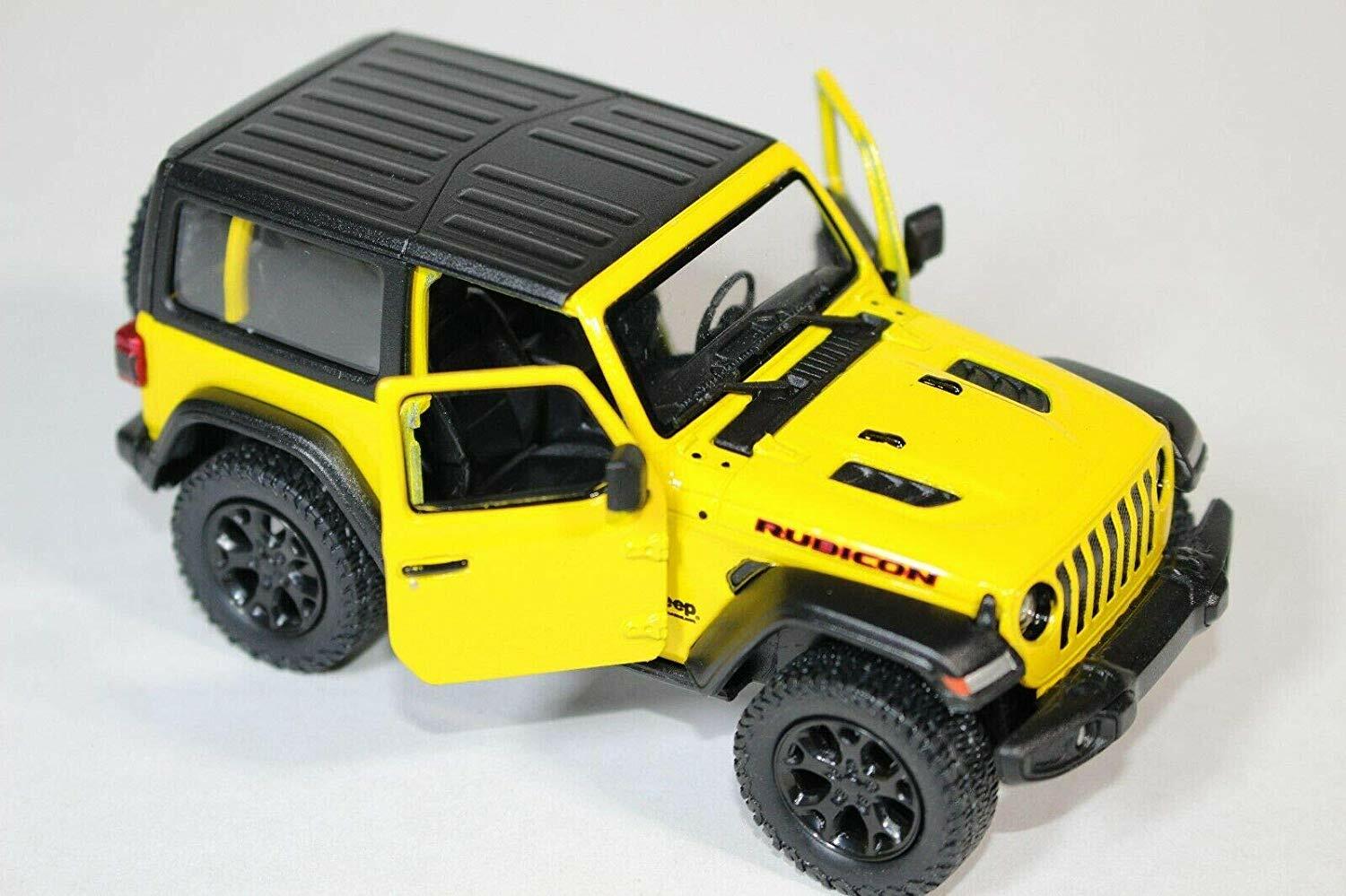 Jeep Wrangler Rubicon 4×4 Hard Top, Police, Diecast Model Toy Car, 1/34 Scale