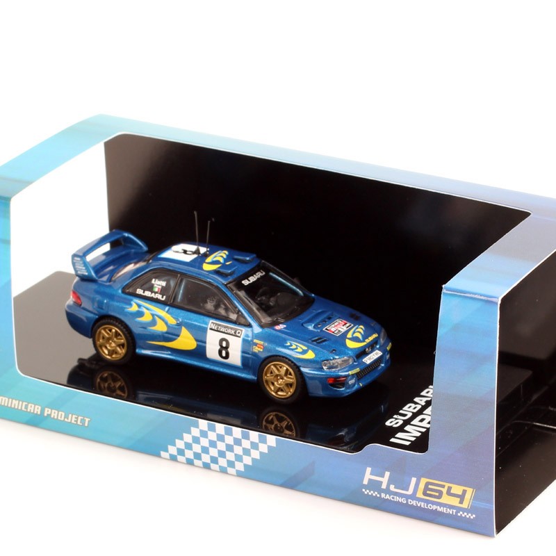 1/64 Scale Subaru Impreza WRC #3 #4 #8 RAC Rally 1997 Model Car Toy Hobby Japan
