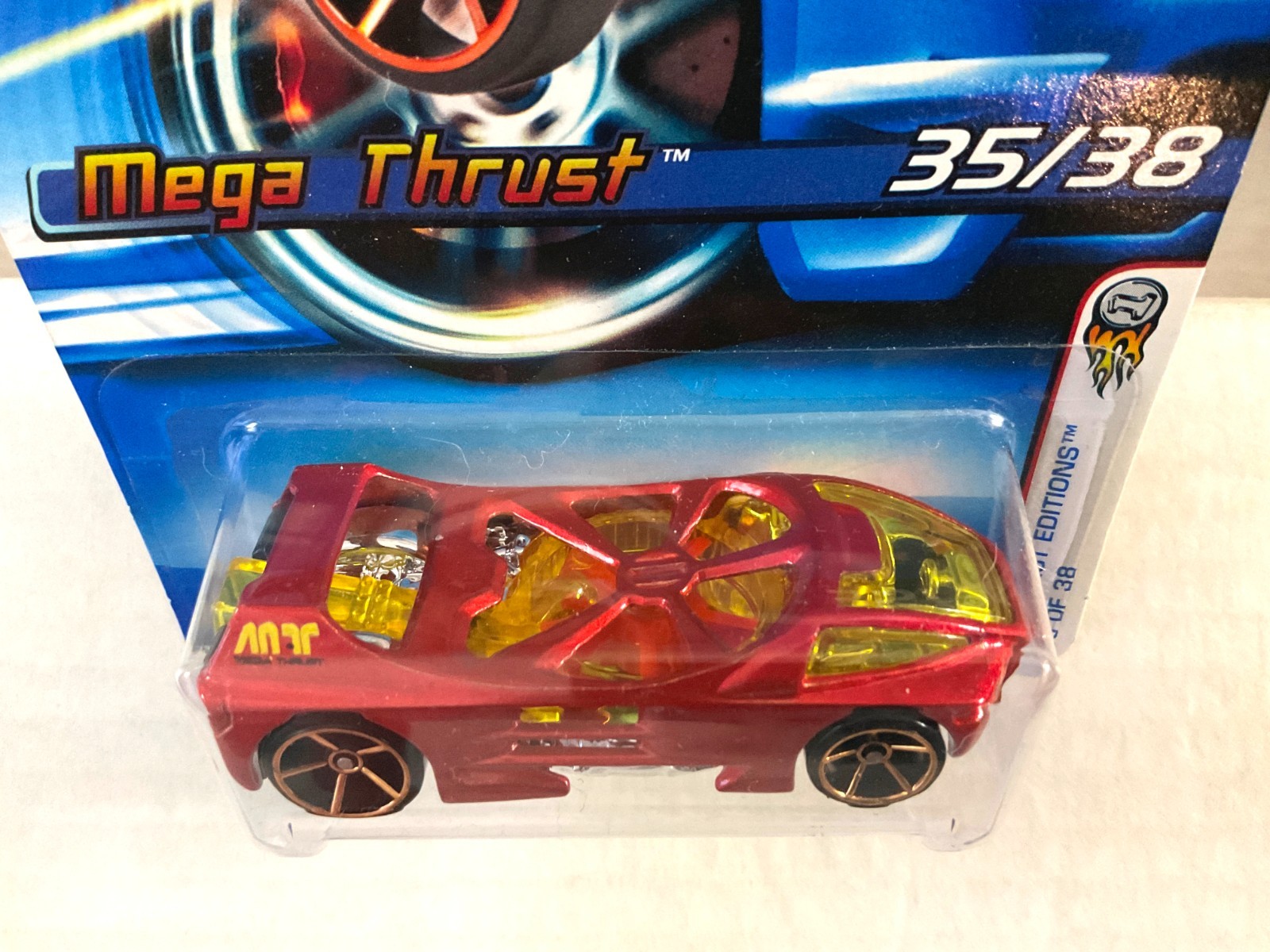 Hot Wheels MEGA THRUST – 2006 #035 Faster Than Ever FTE First Editions