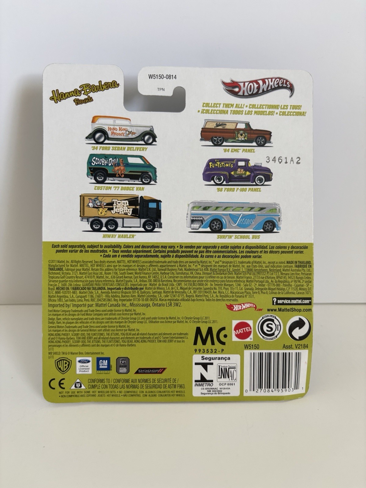 Hot Wheels Pop Culture Hanna-Barbera Complete Set Of 6 Real Riders 2011