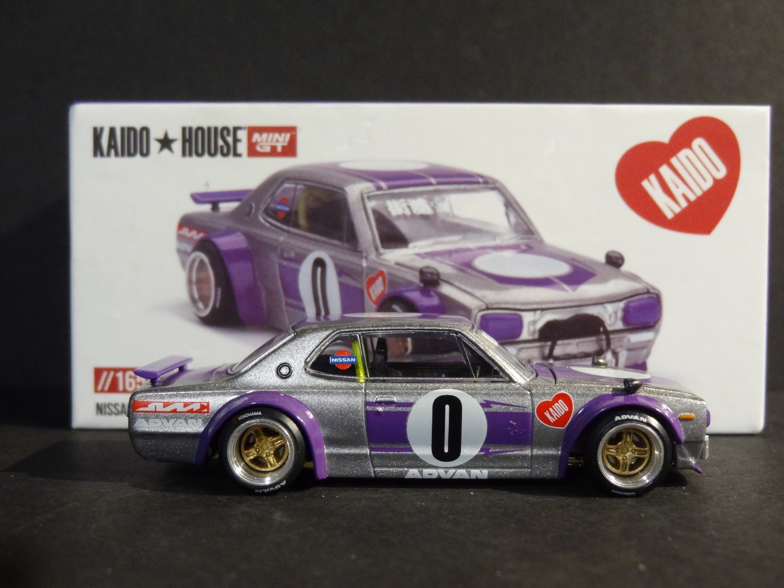 KAIDO HOUSE x MINI GT – NISSAN SKYLINE 2000GT-R KAIDO WORKS V1 #KHMG165