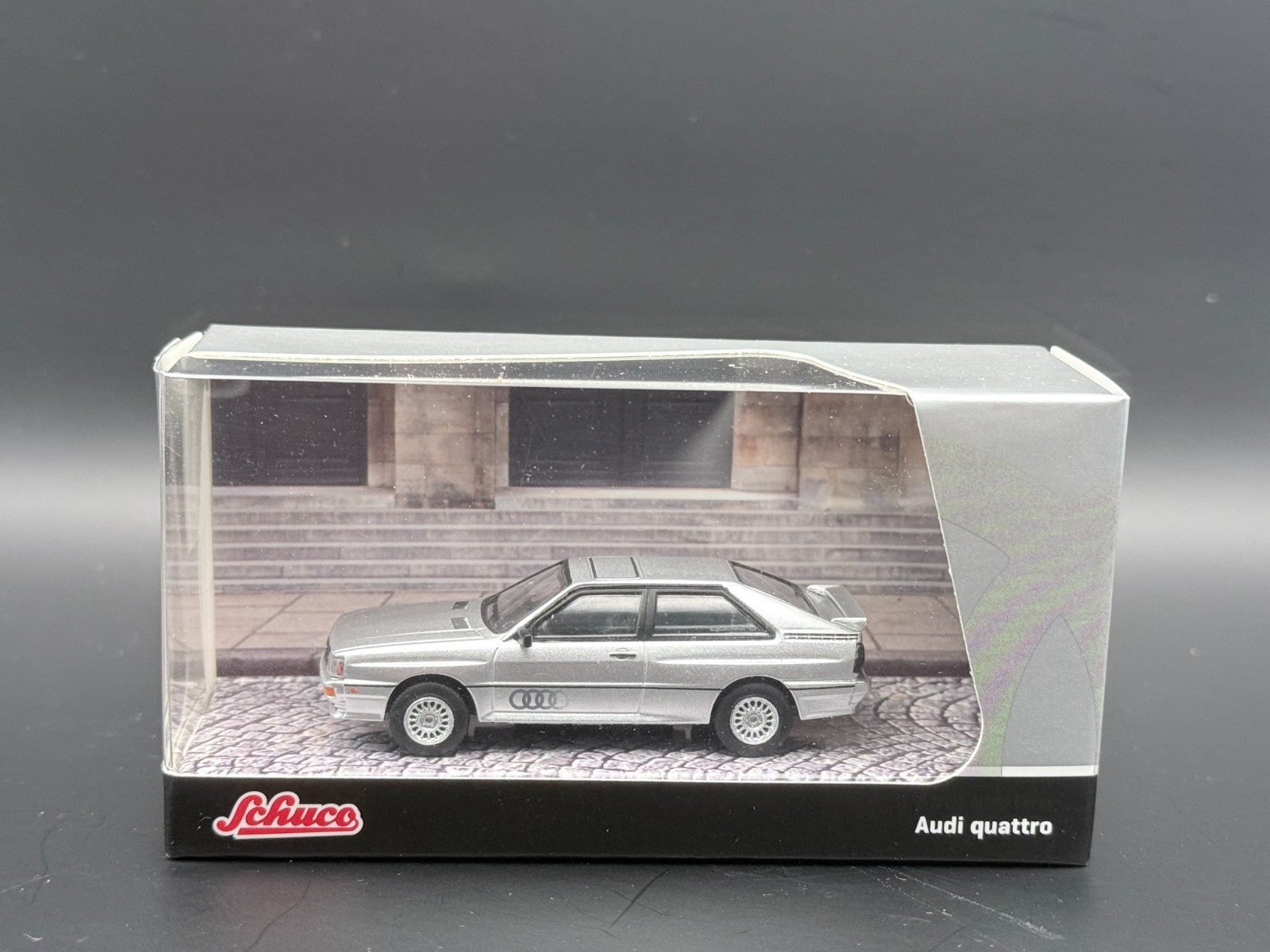 Tarmac Works x Schuco Audi Quattro Silver – Collab64 1/64