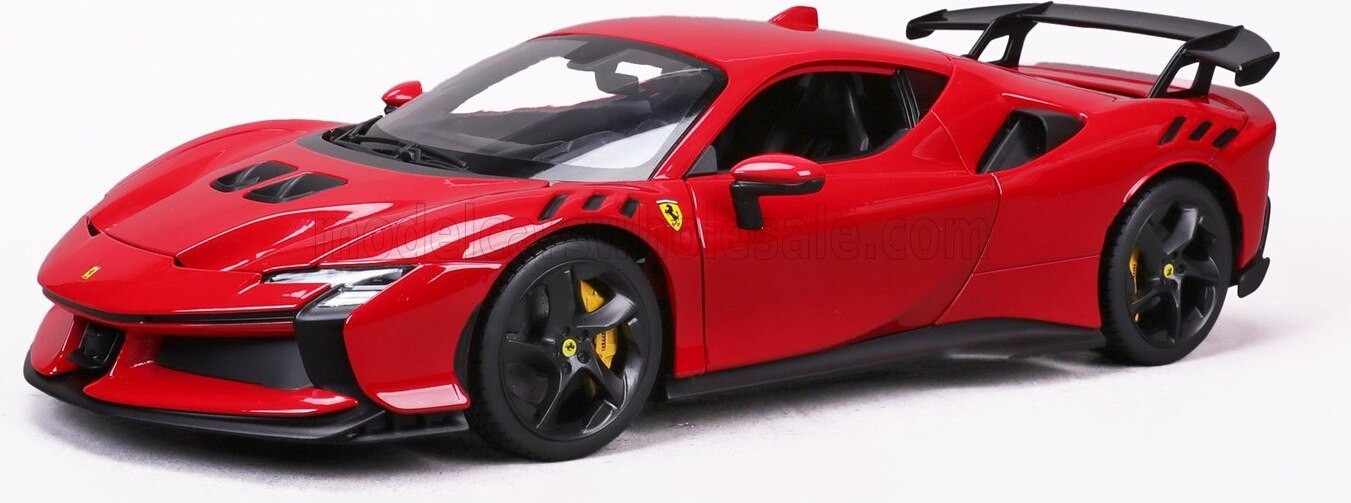 2024 Ferrari SF90 XX Stradale Rosso Corsa Dealer Exclsuive Red Black in 1:18 sc