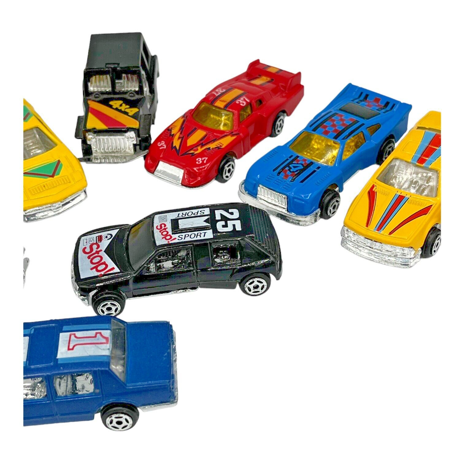Lot of 13 Vintage Unbranded Toy Cars Winner 5 Speed Stop & Other Tampos China