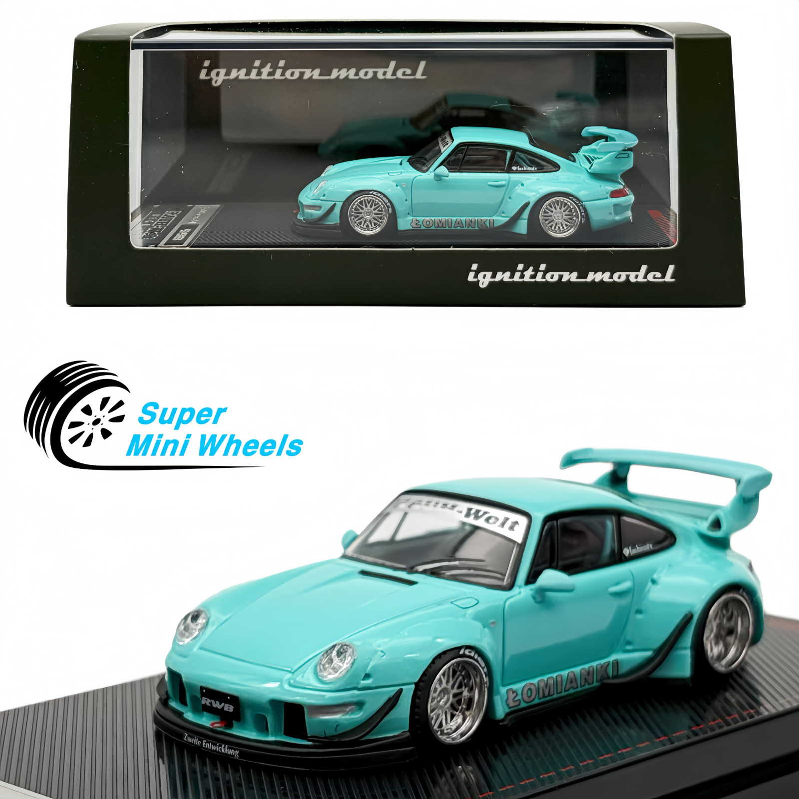Ignition Model 1:64 Rauh-Welt Begriff RWB 993 – Blue Green