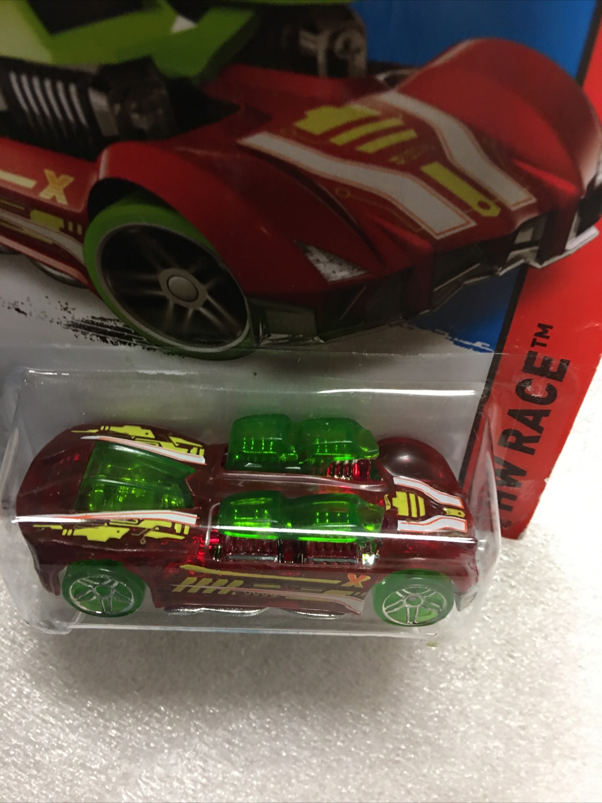 2015 Hot Wheels HW RACE What-4-2 #141/250 Clear Red Version New On Card B138