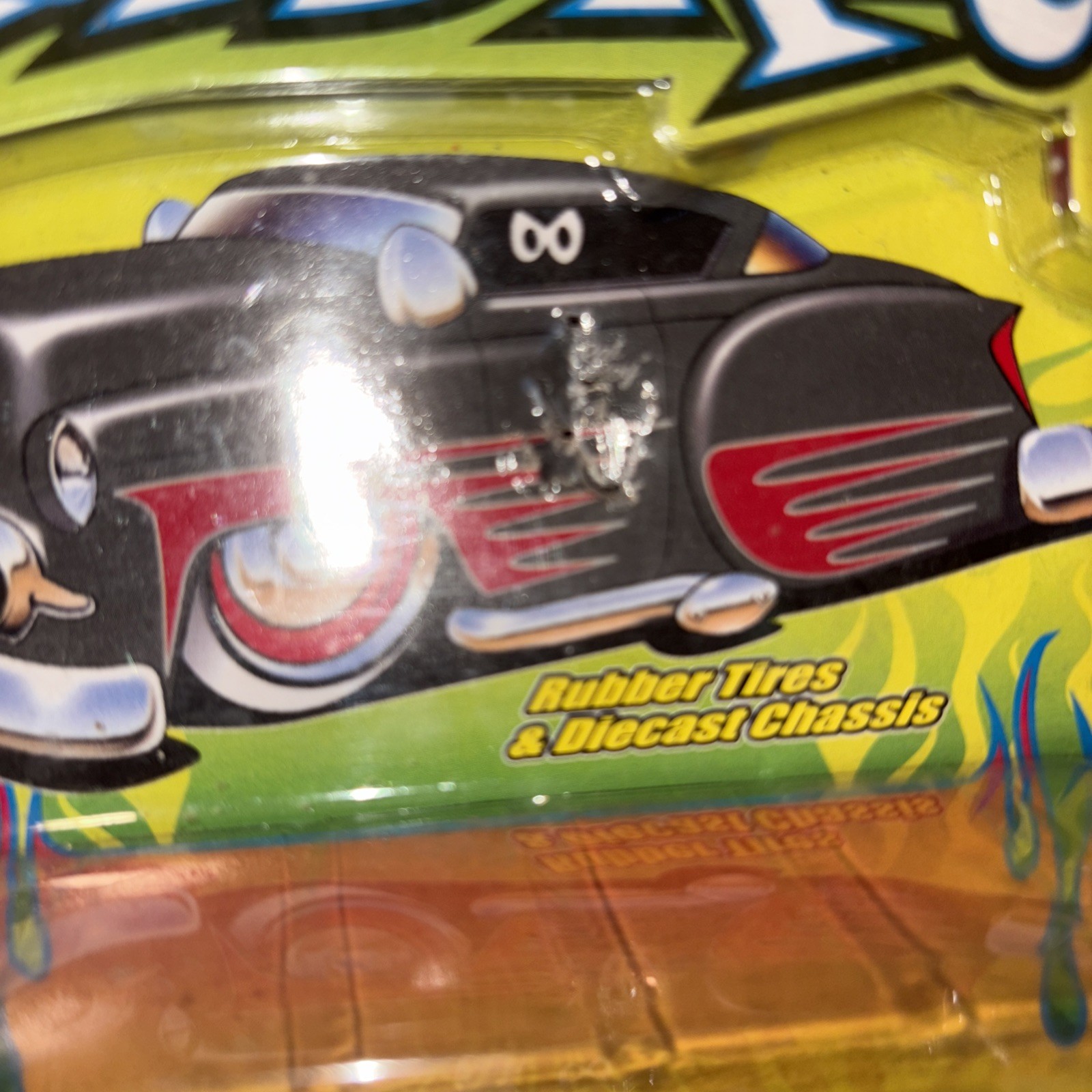 Jada Road Rats 1959 Chevy El Camino Rat Rod 1/64 Scale Diecast Black Flames NIP