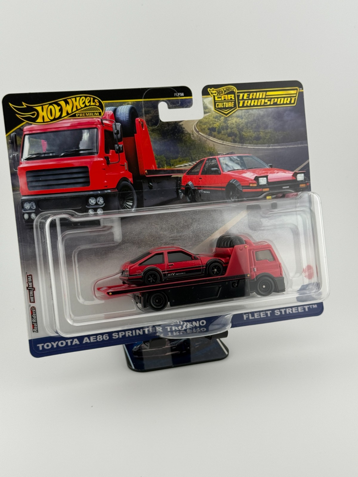2025 Hot Wheels Team Transport Toyota AE86 Sprinter Trueno Fleet Street JBM40