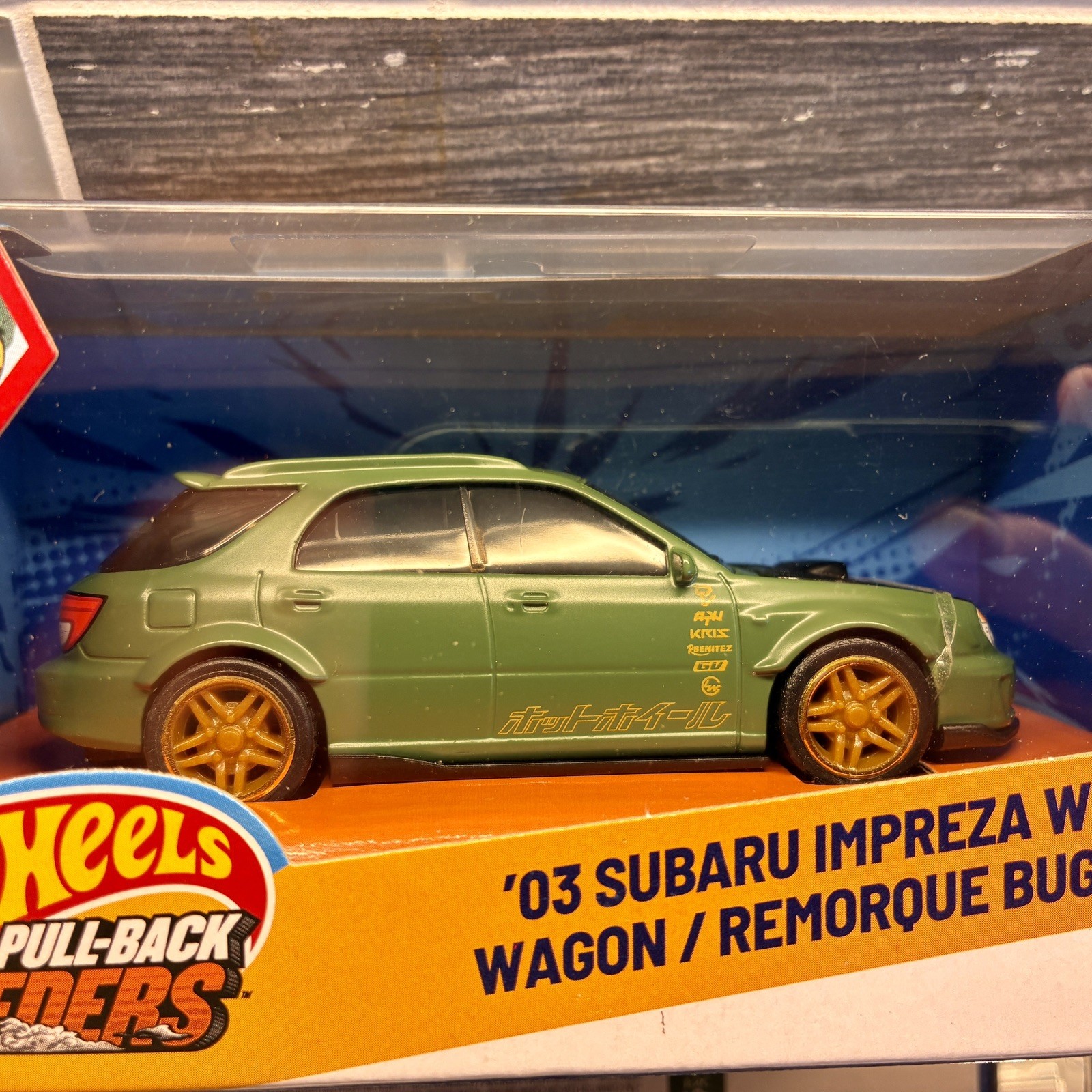 🔥HOT WHEELS ‘03 SUBARU Impreza WRX Wagon Green Pull-Back Speeders 2026 Sealed