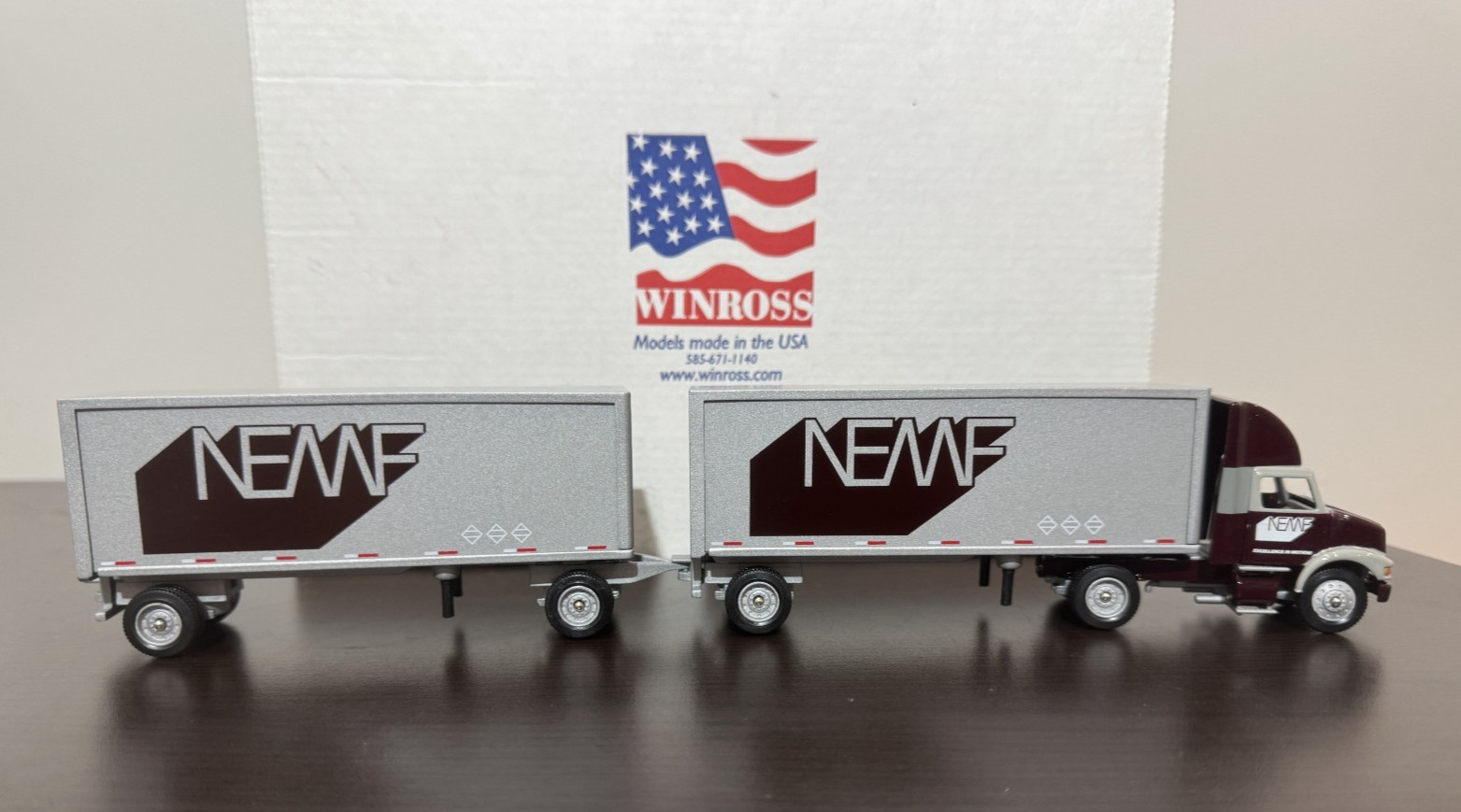 NEMF New England Motor Freight Doubles 2003 Winross Truck I81/S