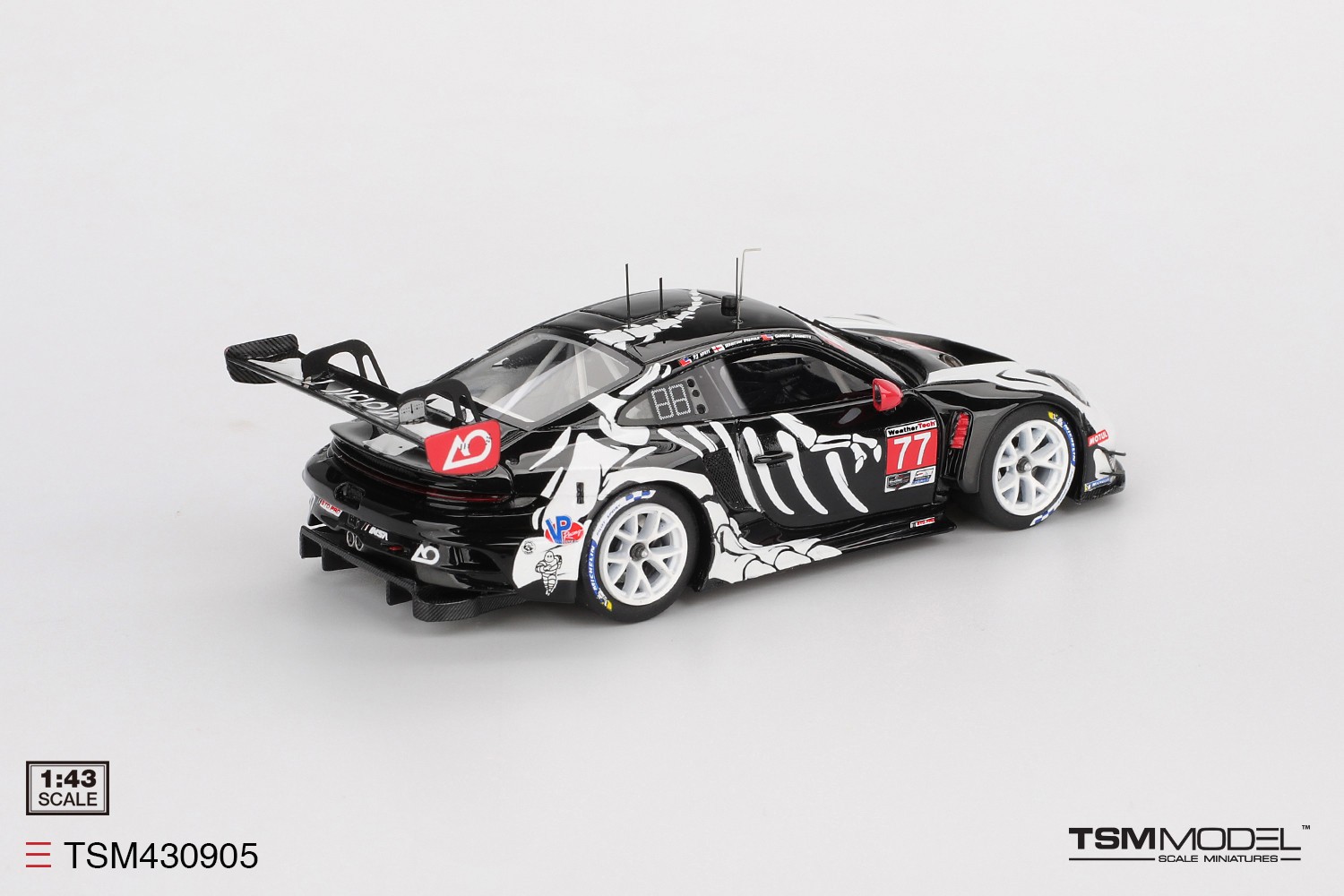 TSM-Model Porsche 911 GT3 R – AO Racing – 2025 Petit Le Mans 1:43 Car TSM430905
