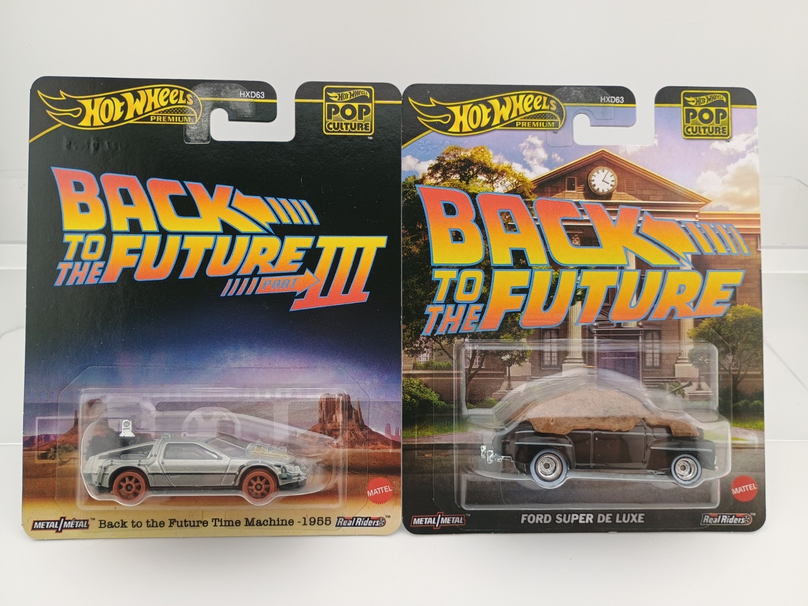 Hot Wheels Premium Pop Culture Back To The Future Lot 1955 Time Machine Biff…