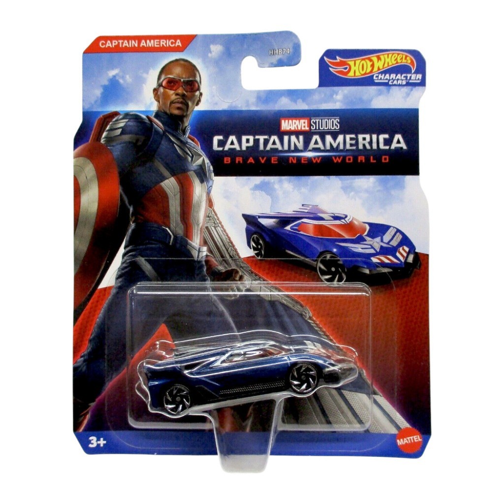 Hot Wheels 2024 Marvel Character Cars Captain America