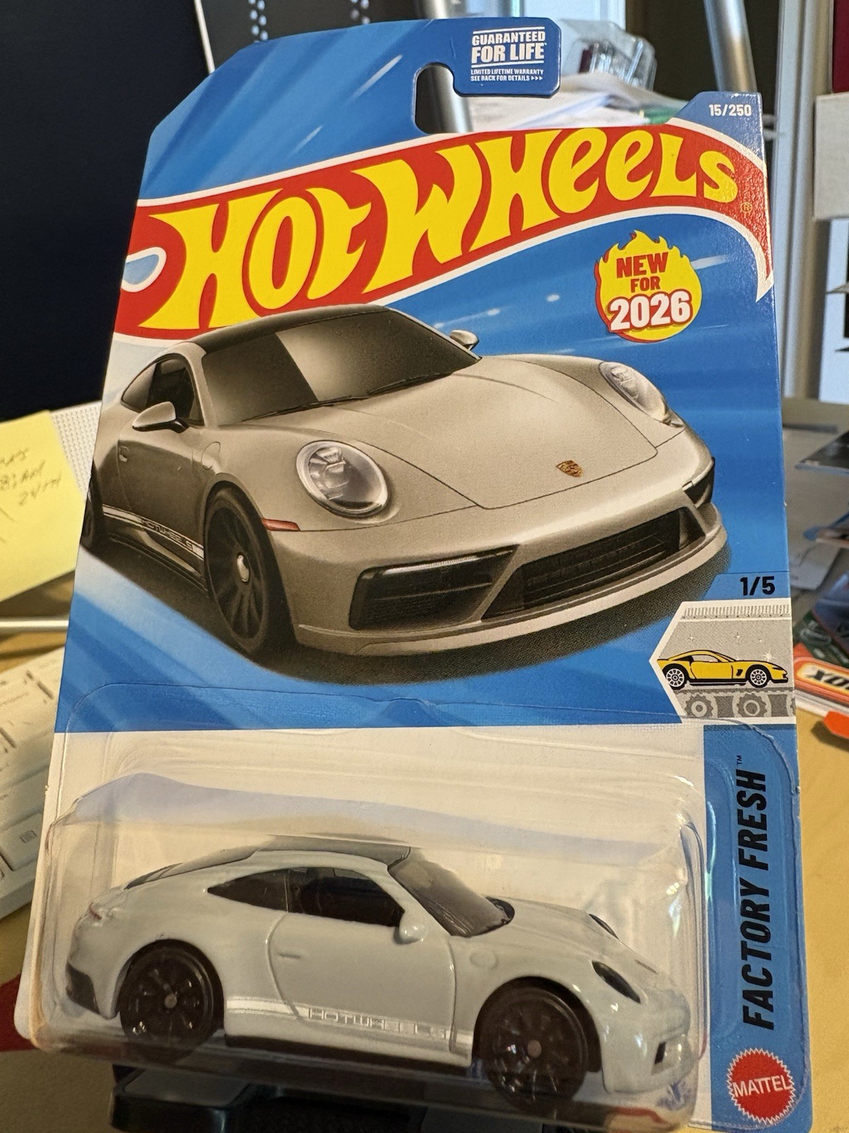 Hot Wheels Factory Fresh 1/5 Porsche 911 Carrera T Gray